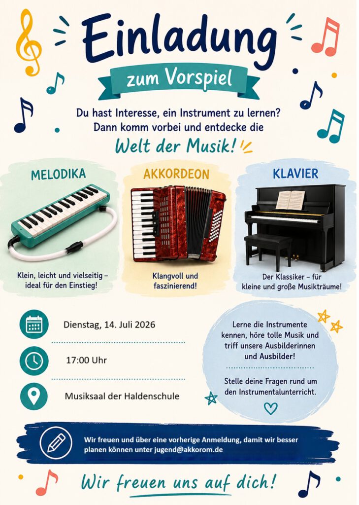 Einladung Schülervorspiel